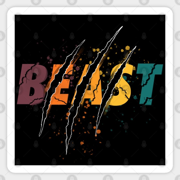 Beast Sticker by mai jimenez